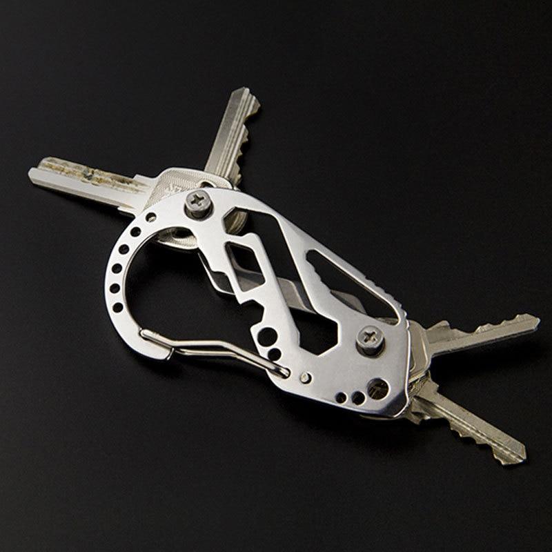 1PCs EDC Holder Clip Gadget Quickdraw Multipurpose Hanger Buckle Utility Carabiner Camp Key Organizer Pocket Climb Multi Tool