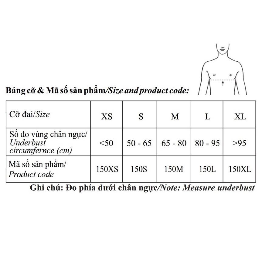 Đai chống gù lưng Orbe chất liệu chun đặc biệt co giãn đàn hồi, thoải mái khi sử dụng