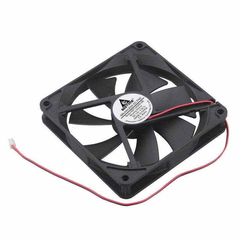 1 pcs Gdstime 1Pin 14cm 140x140mm 1.1 inch 11V Brushless DC Fan Computer PC Case Cooler Cooling Radiator 140mm x 11mm
