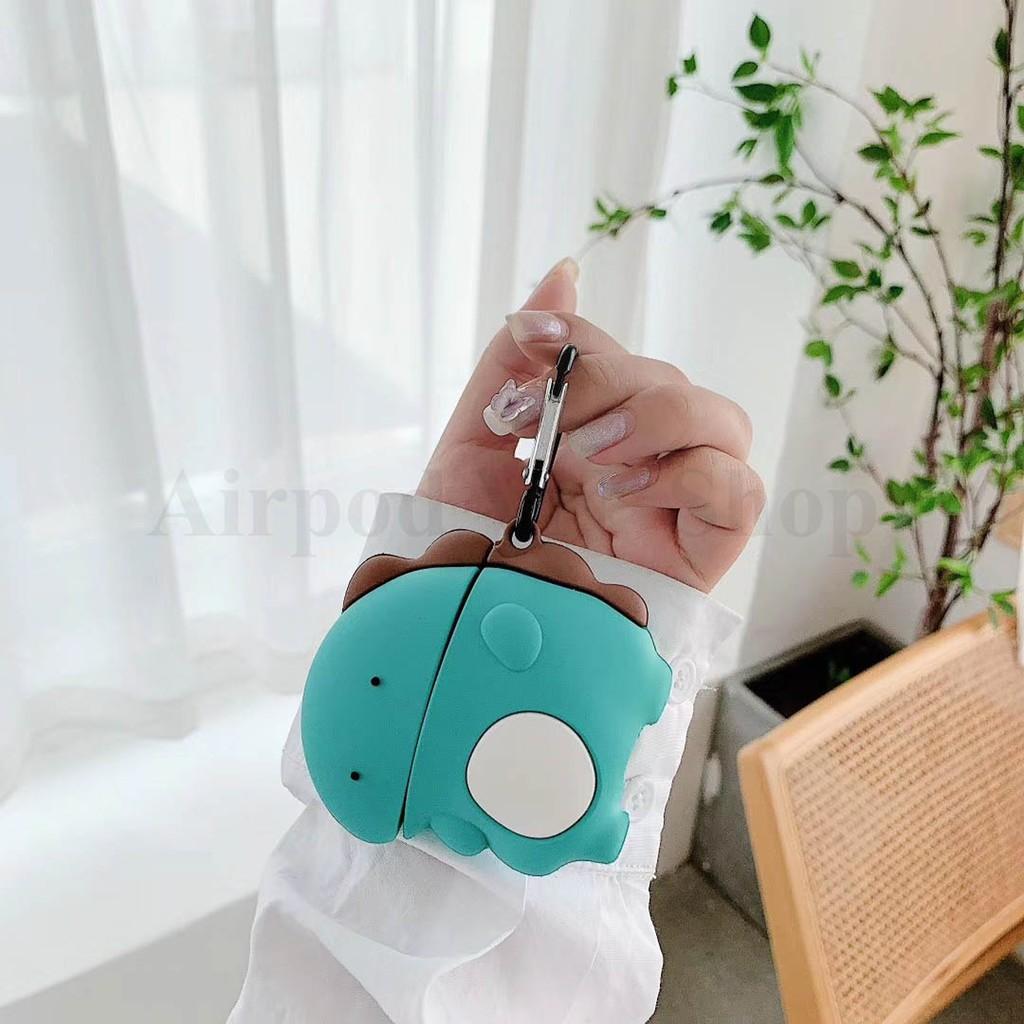 Bao Case Ốp dành cho airpod 1 và 2, Airpod pro... khủng long mắt hí silicon cao cấp