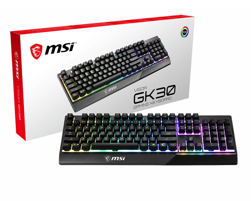 Bàn phím Gaming có dây MSI Vigor GK30 - Hàng chính hãng