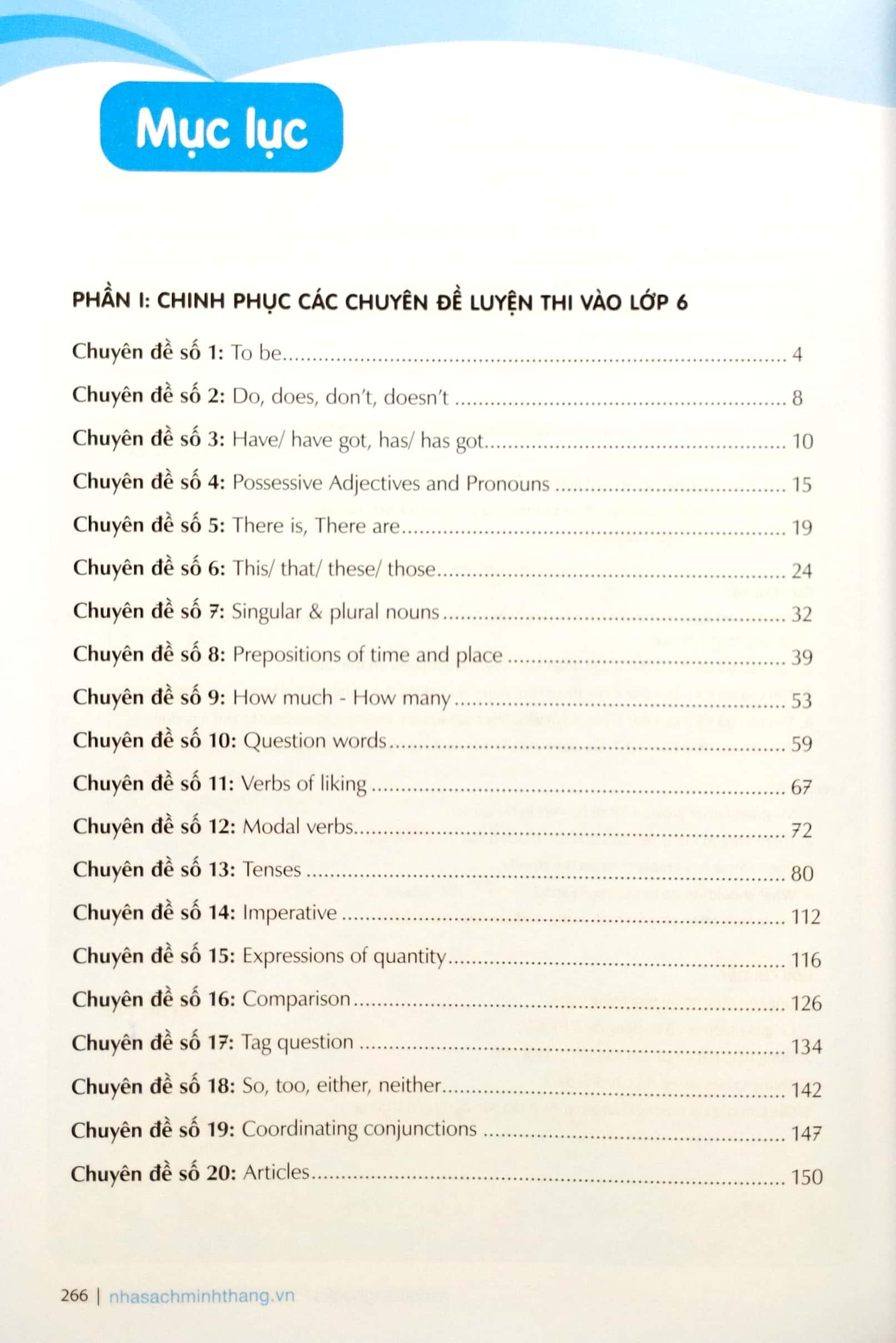 Chinh Phục Kỳ Thi Môn Tiếng Anh Vào Lớp 6 (Có Đáp Án Và Giải Thích Chi Tiết)
