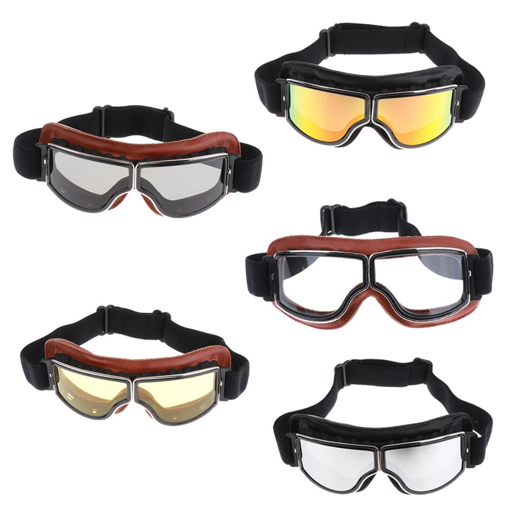 Vintage Leather Goggles  Glasses  Driving Motorcycle Cruiser #1