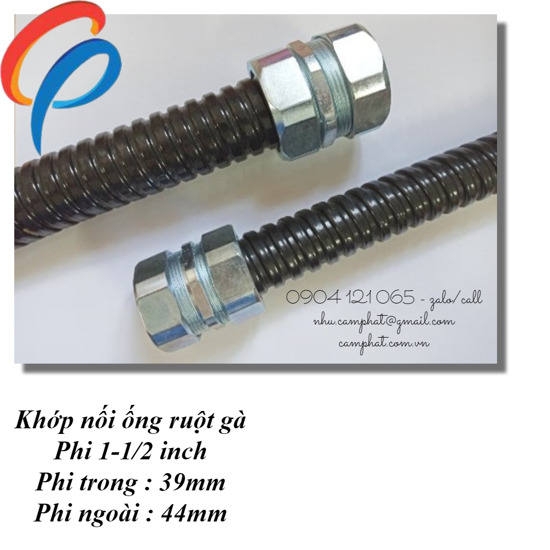 Đầu nối ren, Khớp nối ren kín nước phi 1-1/2 inch