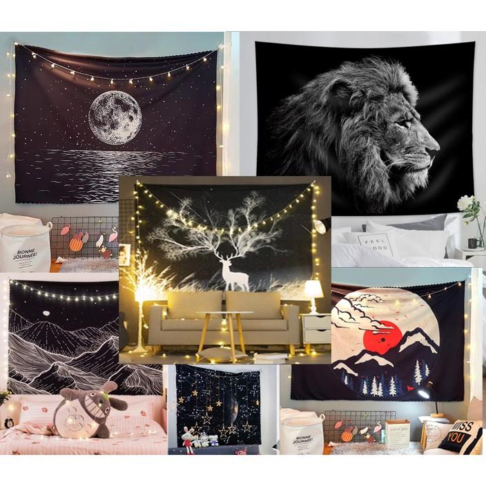 Bộ sưu tập đen huyền bí - Tranh Vải treo tường Decor phòng hot nhất 2020