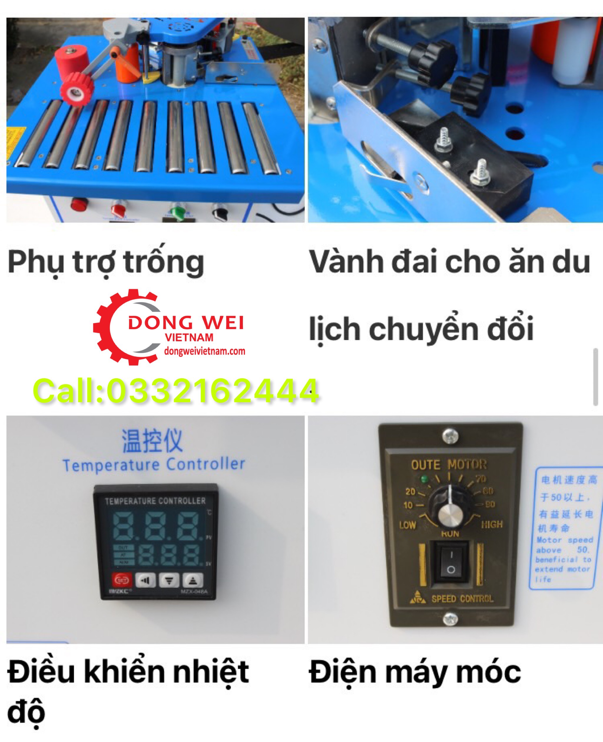 Máy dán cạnh mini st500 tặng kèm dao gọt chỉ và keo