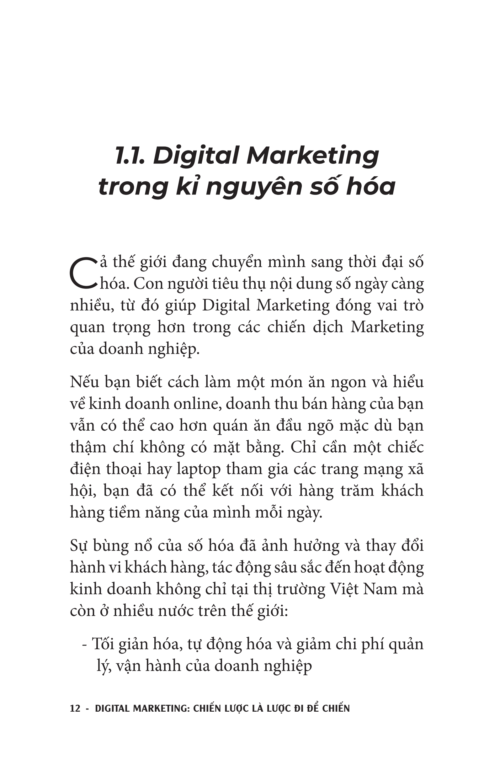 Digital Marketing - Chiến Lược Là Lược Đi Để Chiến