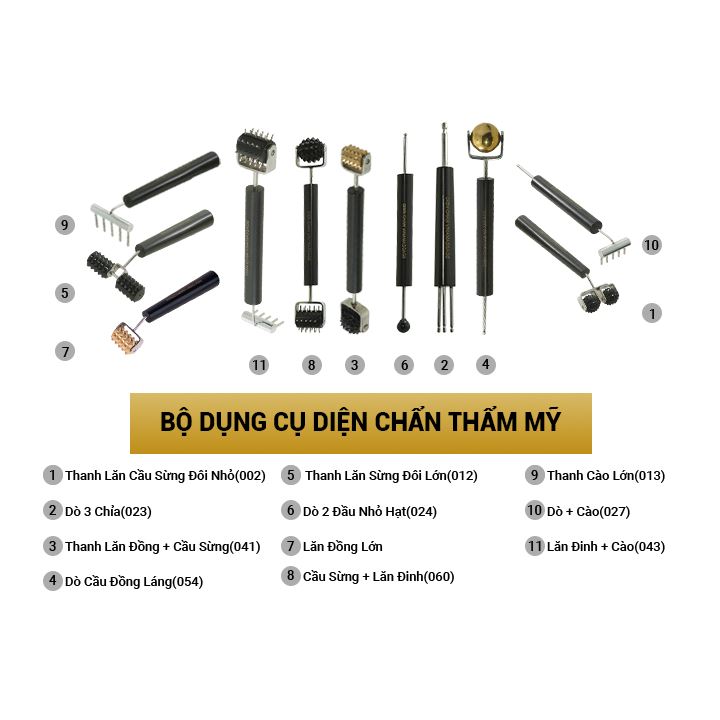 Bộ dụng cụ diện chẩn thẩm mỹ