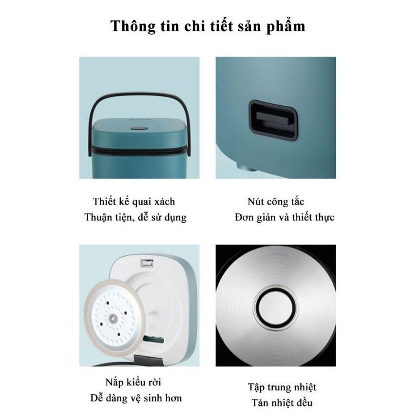 NỒI CƠM MINI CHỐNG DÍNH CHO VĂN PHÒNG HOẶC ĐI DU LỊCH RETRO JAPAN