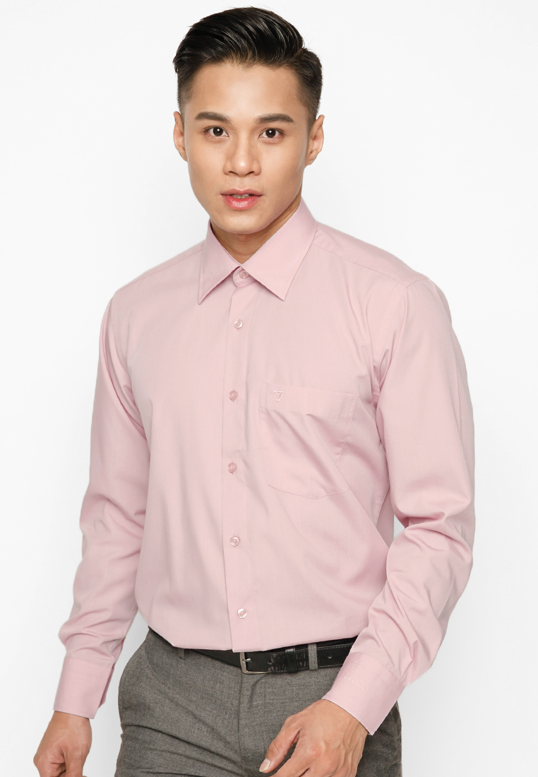 Áo Sơ Mi Dài Tay Màu TC Regular Fit 325 Vĩnh Tiến - VM5-G513