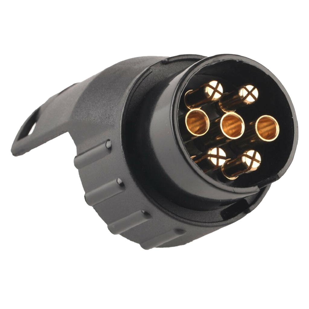Car Trailer Truck 7-Pin to 13-Pin Plug Adapter Converter Tow Socket 12V