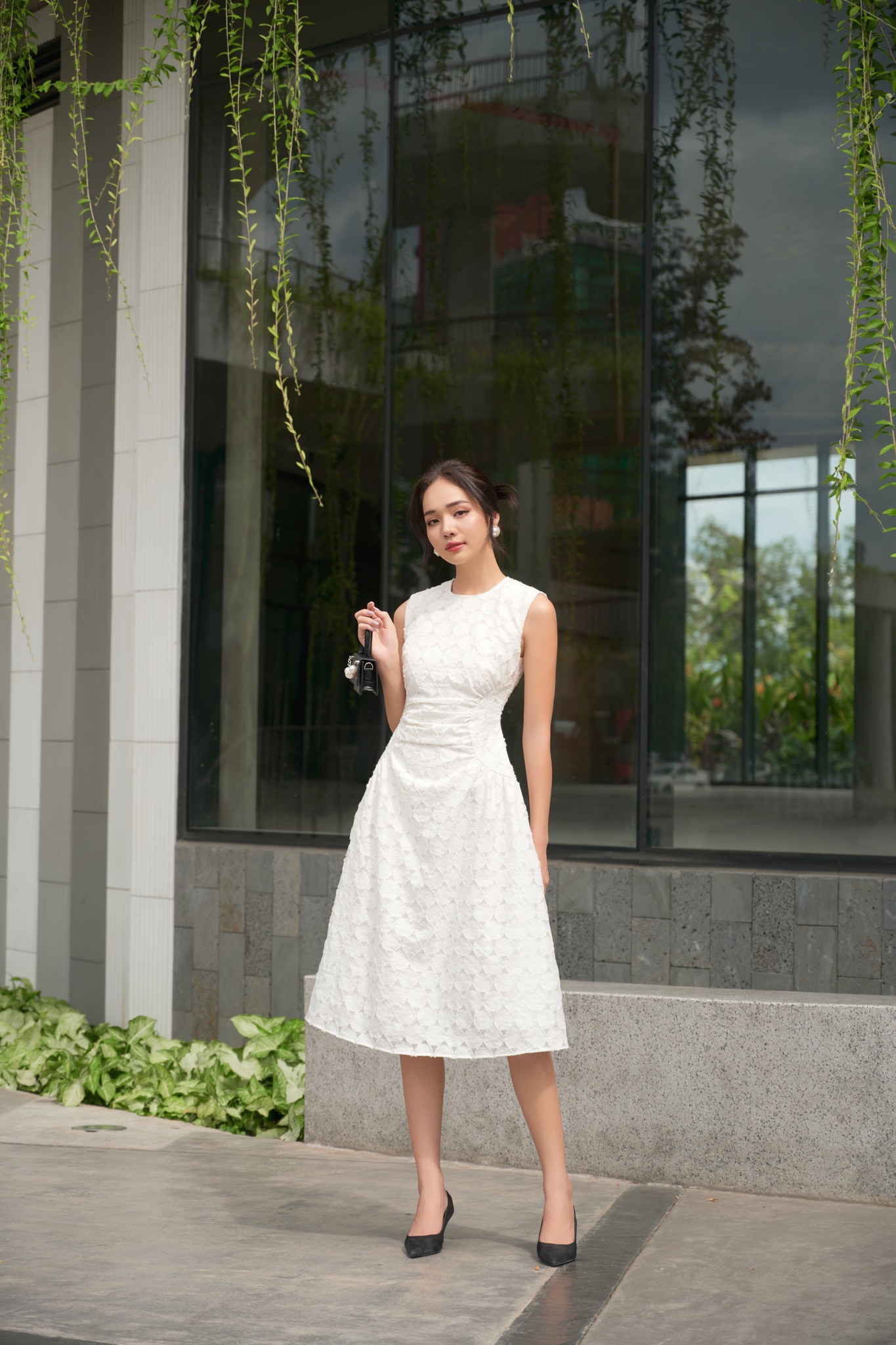 OLV - Đầm Xenia Pleated Midi Dress