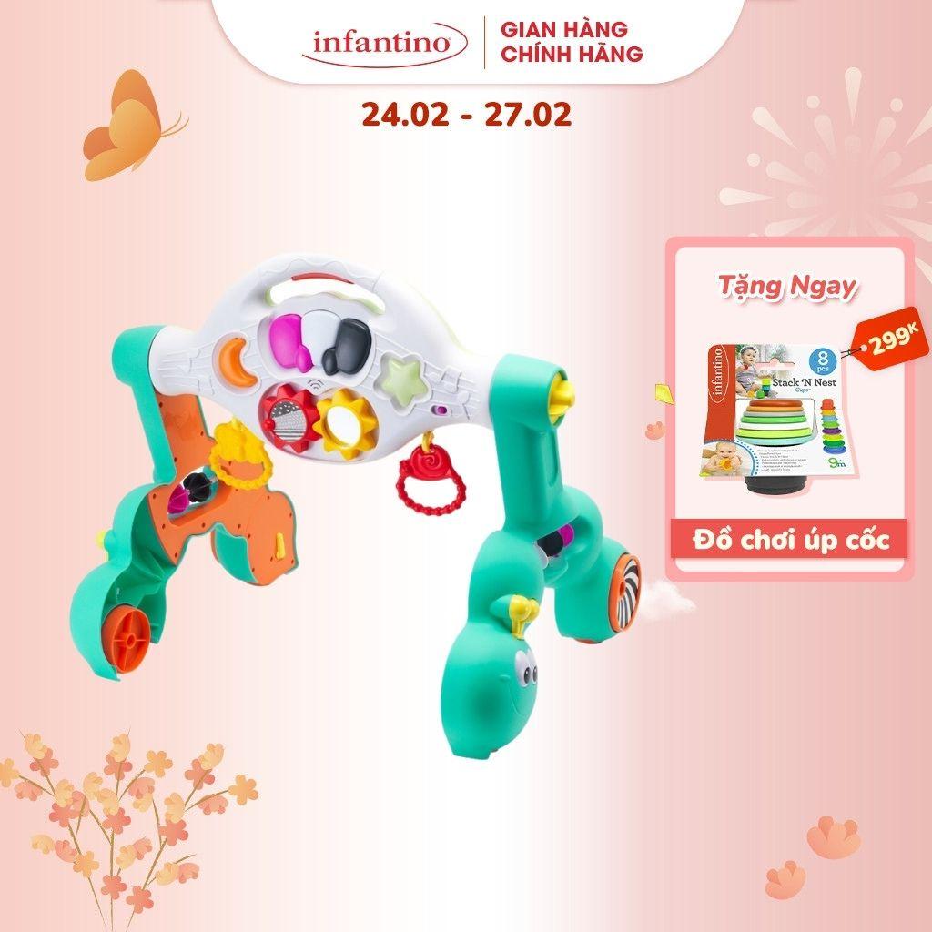 Kệ Chữ A Kiêm Xe Tập Đi 3 Trong 1 Infantino - Grow-With-Me 3 In 1 Fun Gym &amp; Walker