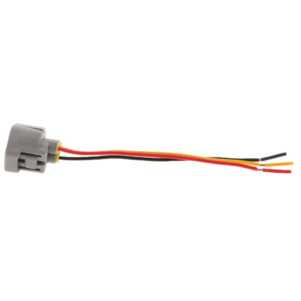 Car Female Headlight Wire Socket Connector Plug 3 Way Headlight Lamp Adapter