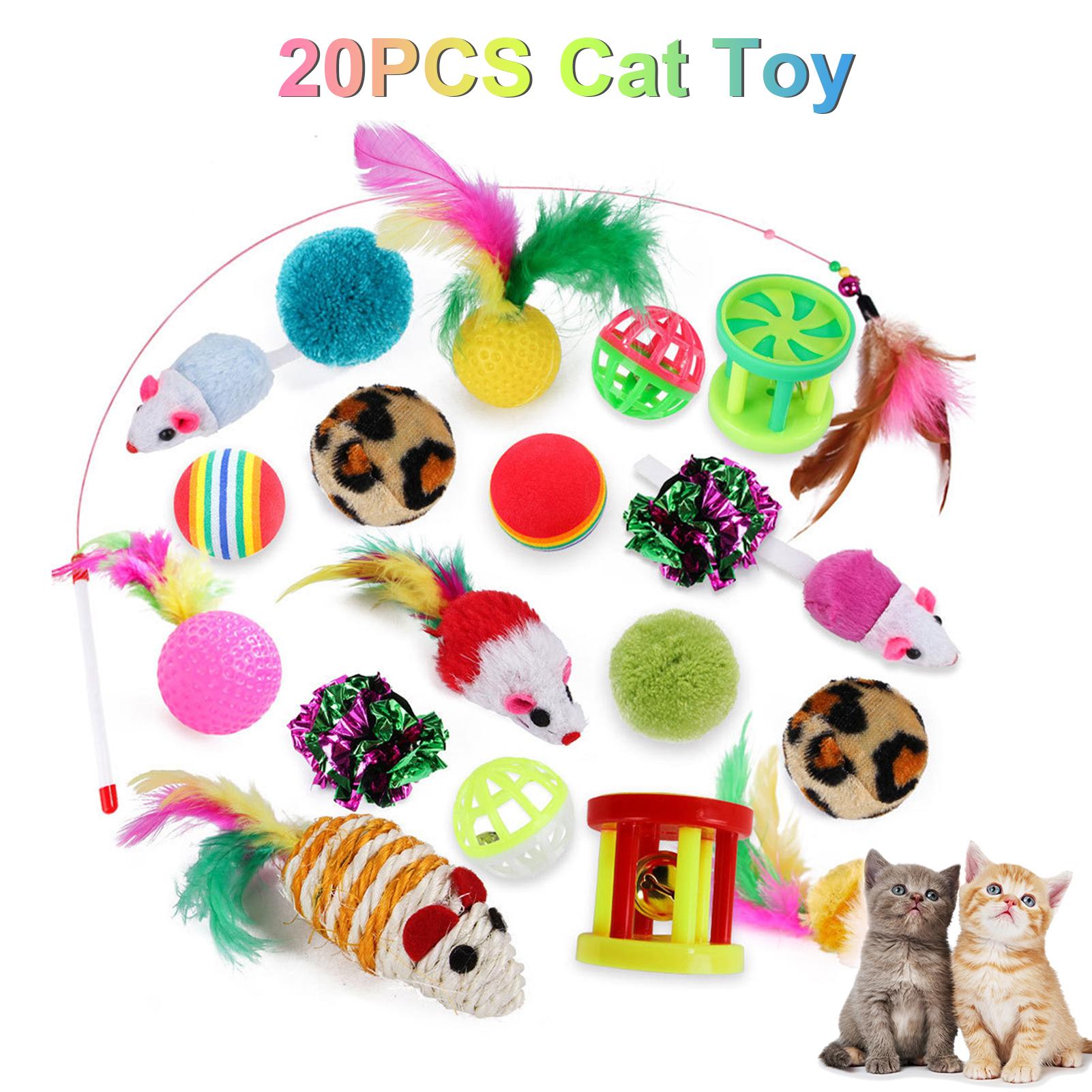 Sét 20 Đồ Chơi Tương Tác Thú Vị Cho Mèo Cưng
