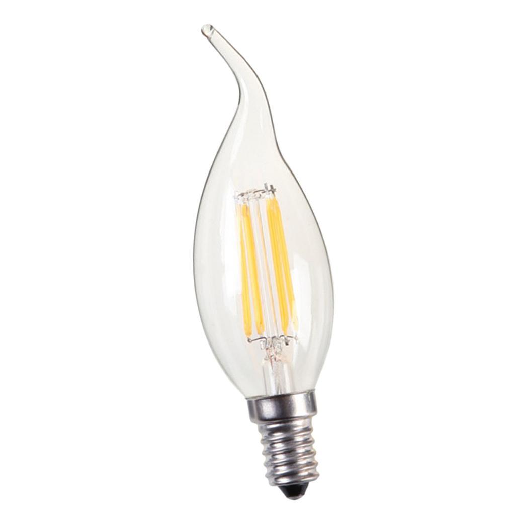 LED Filament Candle Light Bulb For Chandelier Ceiling Light A-Warm White 2W