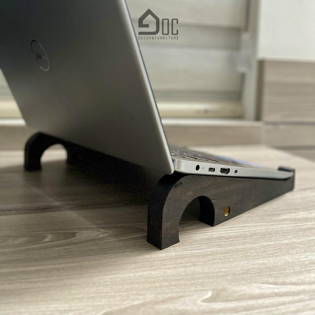 Giá Đỡ Gỗ, Kệ Gỗ, Tản Nhiệt Gỗ Cho Laptop Tinh Tế Góc Decor