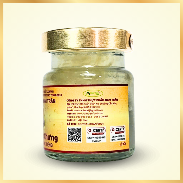 [Combo 3 Hộp] Yến chưng Đường Ăn Kiêng 7 gram Tổ Yến Tươi - Yến Sào Nam Trân. Hộp (6 lọ x 70 ml)