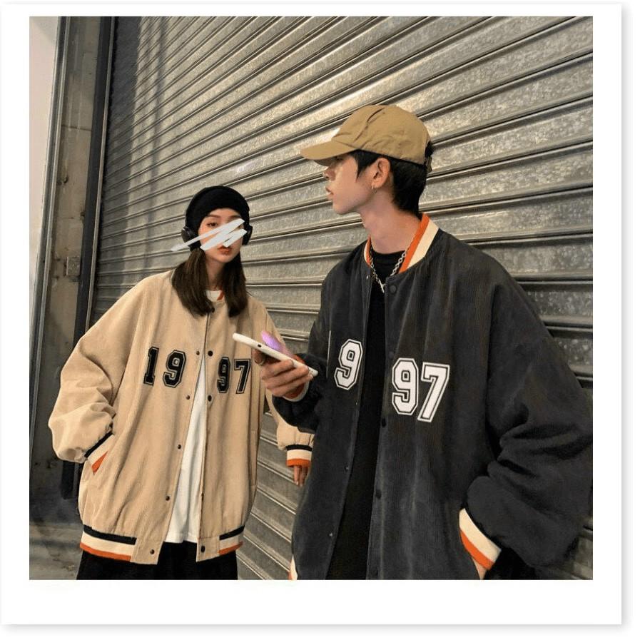 ÁO KHOÁC NHUNG NAM NỮ 1997 BOMBER UNISEX CHẤT LIỆU THOÁNG MÁT CHO MÙA HÈ LANA FASHION