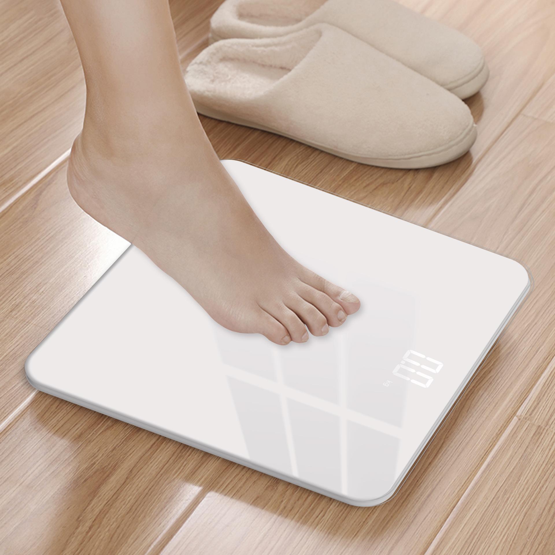 Phong cách mới nhất kính cường lực quy mô trọng lượng vô hình quy mô cơ thể đơn giản quy mô phòng khách khách sạn phòng tắm quy mô màn hình in ấn ổ cắm sạc