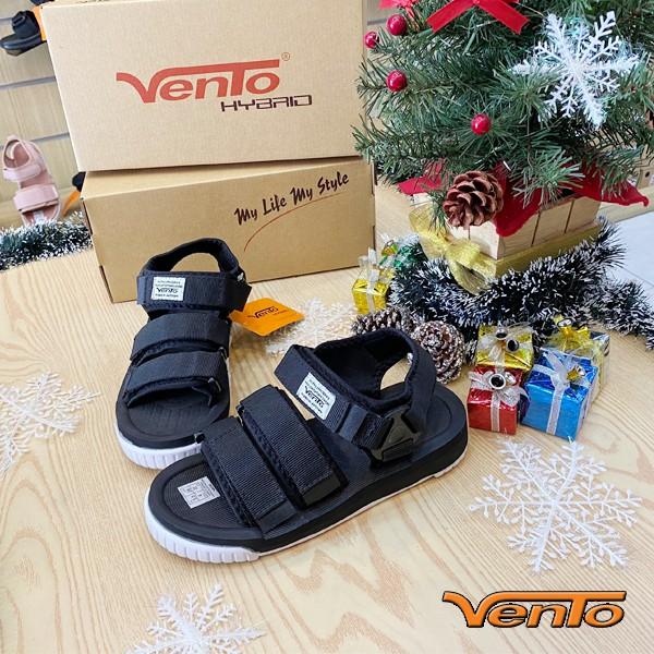 Giày Sandal Vento Unisex 3 Quai SD9801 Đen