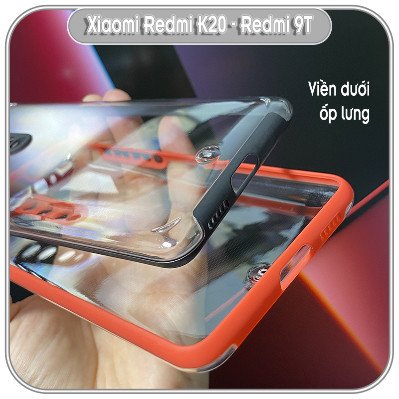 Ốp lưng cho Xiaomi Mi 9T - Redmi K20, trong không ố vàng, viền TPU dẻo màu, che camera