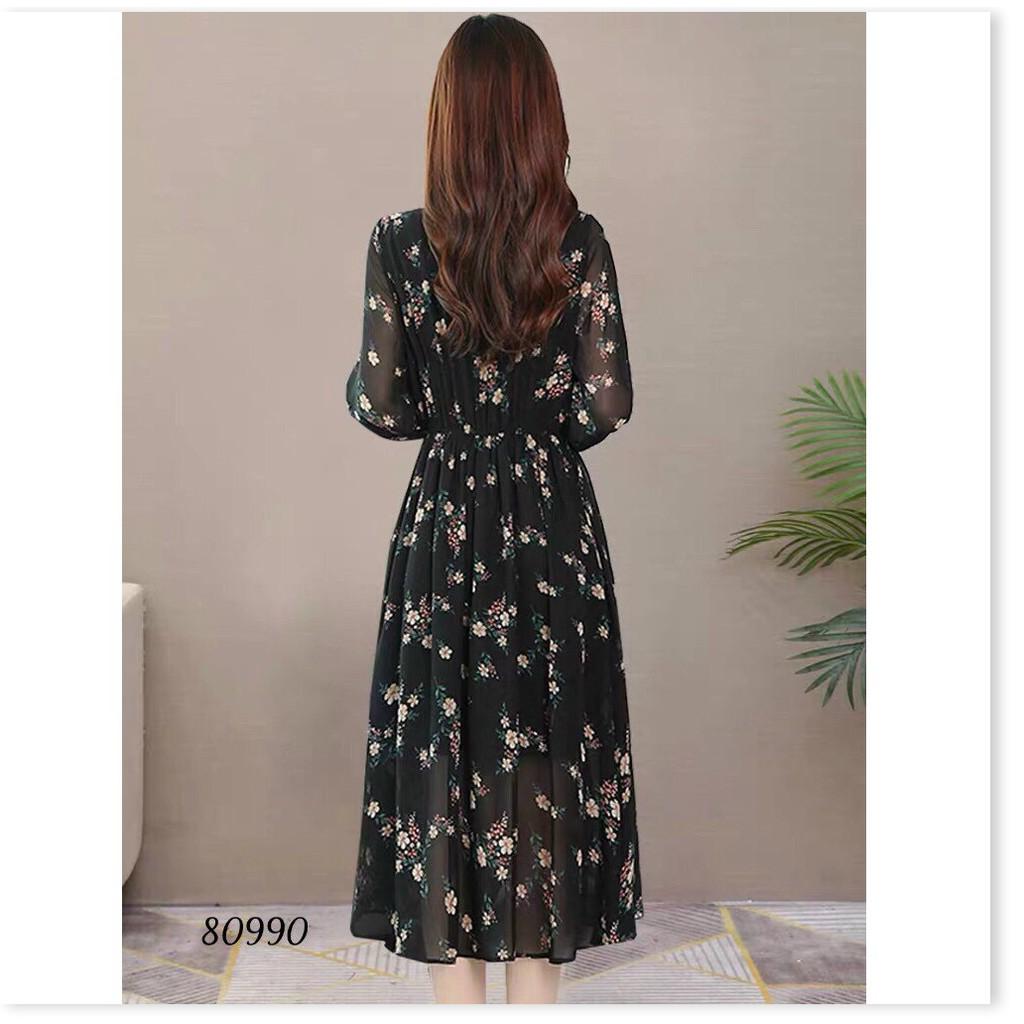 ĐẦM VOAN LỤA HOA DỰ TIỆC DÀNH CHO CÁC QUÝ CÔ THỜI TRANG NEMO36 STORE