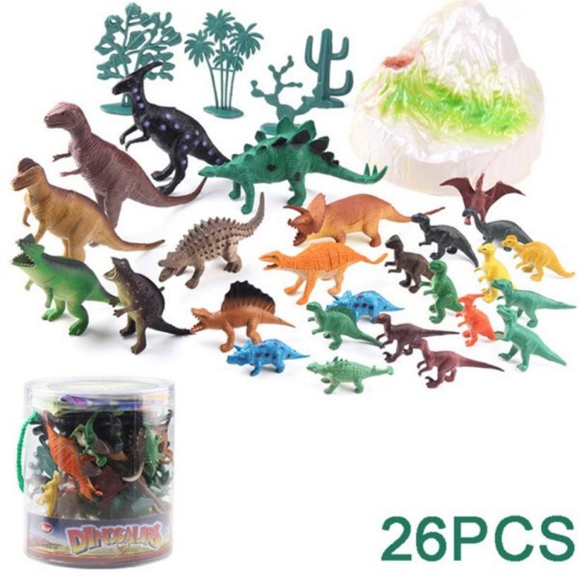 Đồ chơi️️Đồ chơi trẻ em️️Đồ chơi khủng long cho bé 26 món chi tiết động vật-Khủng Long Đồ Chơi