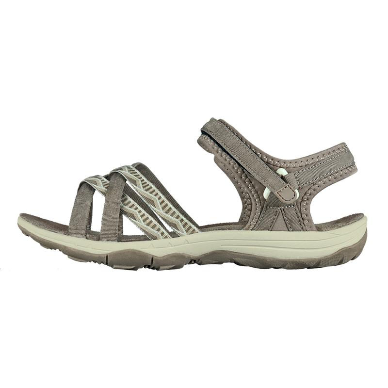 GRITION Giày Sandal Nữ Thoáng Khí Nhẹ Phẳng Thời Trang Giày Đi Biển Mùa Hè Nhanh Khô Thường Gợi Cảm Đi Bộ Đường Dài Sandal Màu Mới 41 Color: Stone Shoe Size: 41