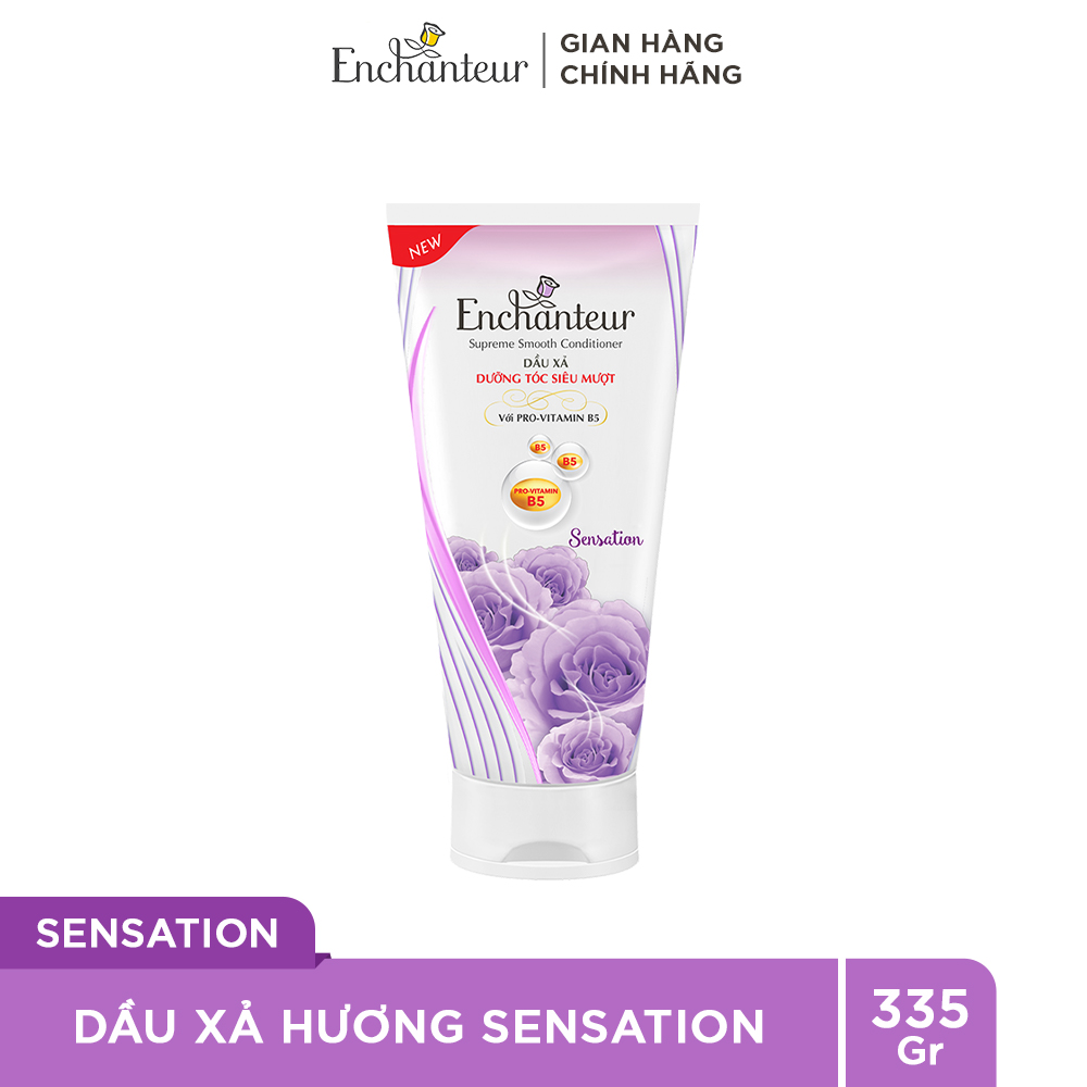 Dầu xả nước hoa Enchanteur Sensation dưỡng tóc siêu mượt 335gr