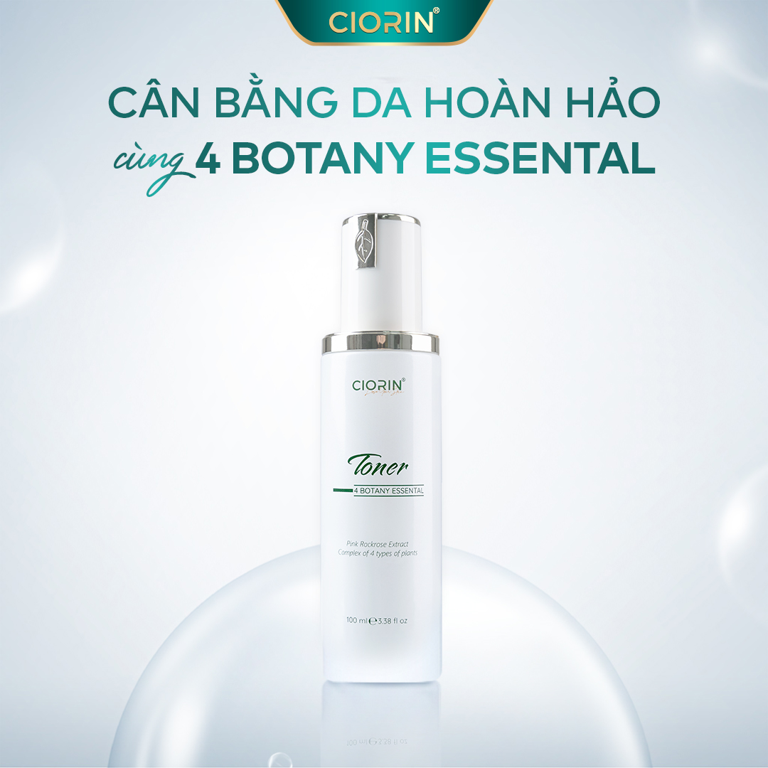 Toner 4 Botany Essential Ciorin Siêu Cấp Ẩm, Kháng Viêm Cho Da Khô, Da Tổn Thương