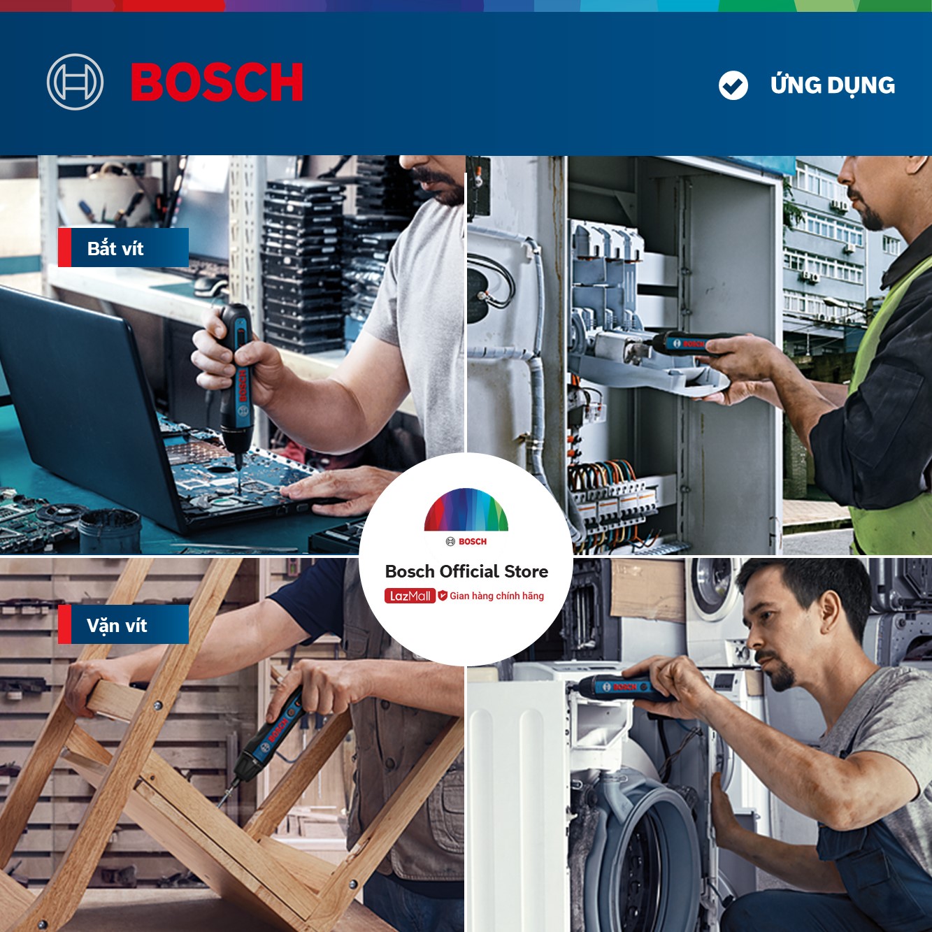 Máy vặn vít dùng pin Bosch go gen 2 Mới