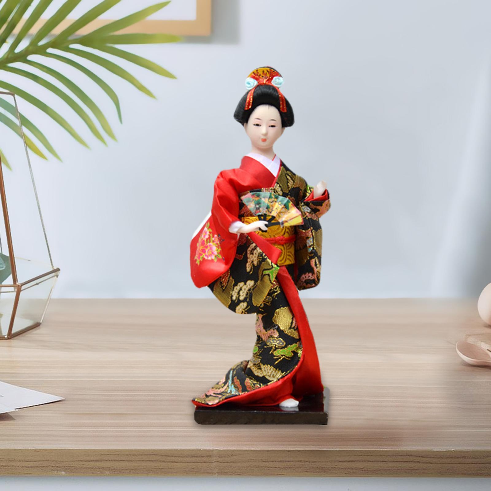 Japanese    Figurine Asian   Ornament Red
