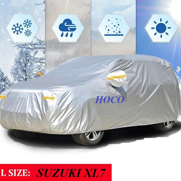 Bạt phủ ô tô, áo trùm xe, bạt che nắng mưa VẢI DÙ dùng riêng cho xe SUZUKI XL7