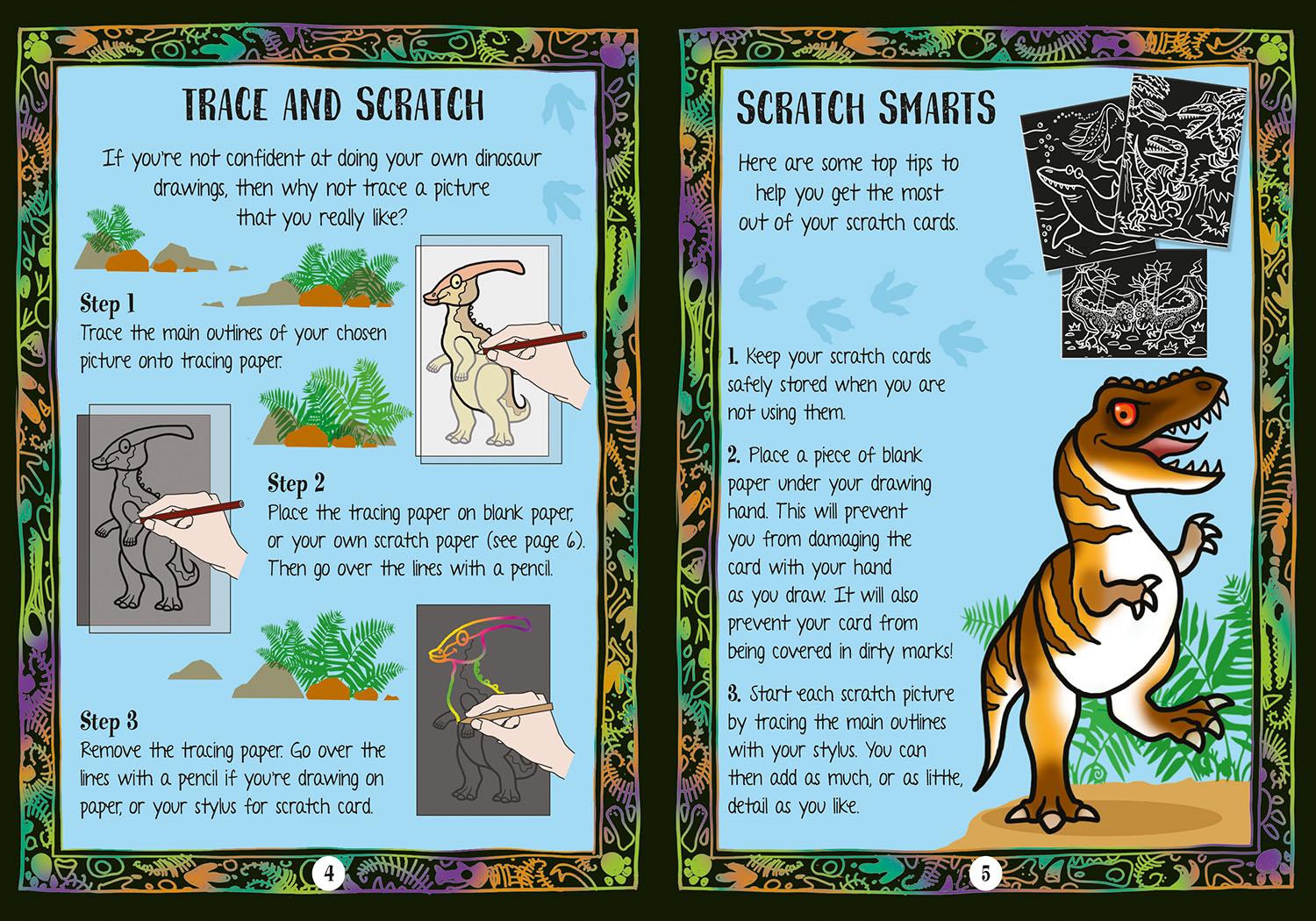 Scratch Art Dinosaurs (Activity Station Book + Kit)