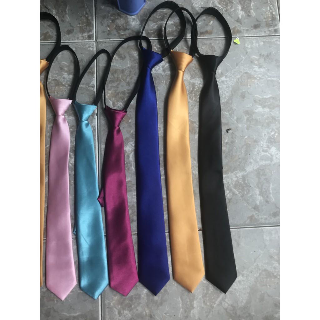Cà vạt nam bản 5cm - kèm dây kéo
