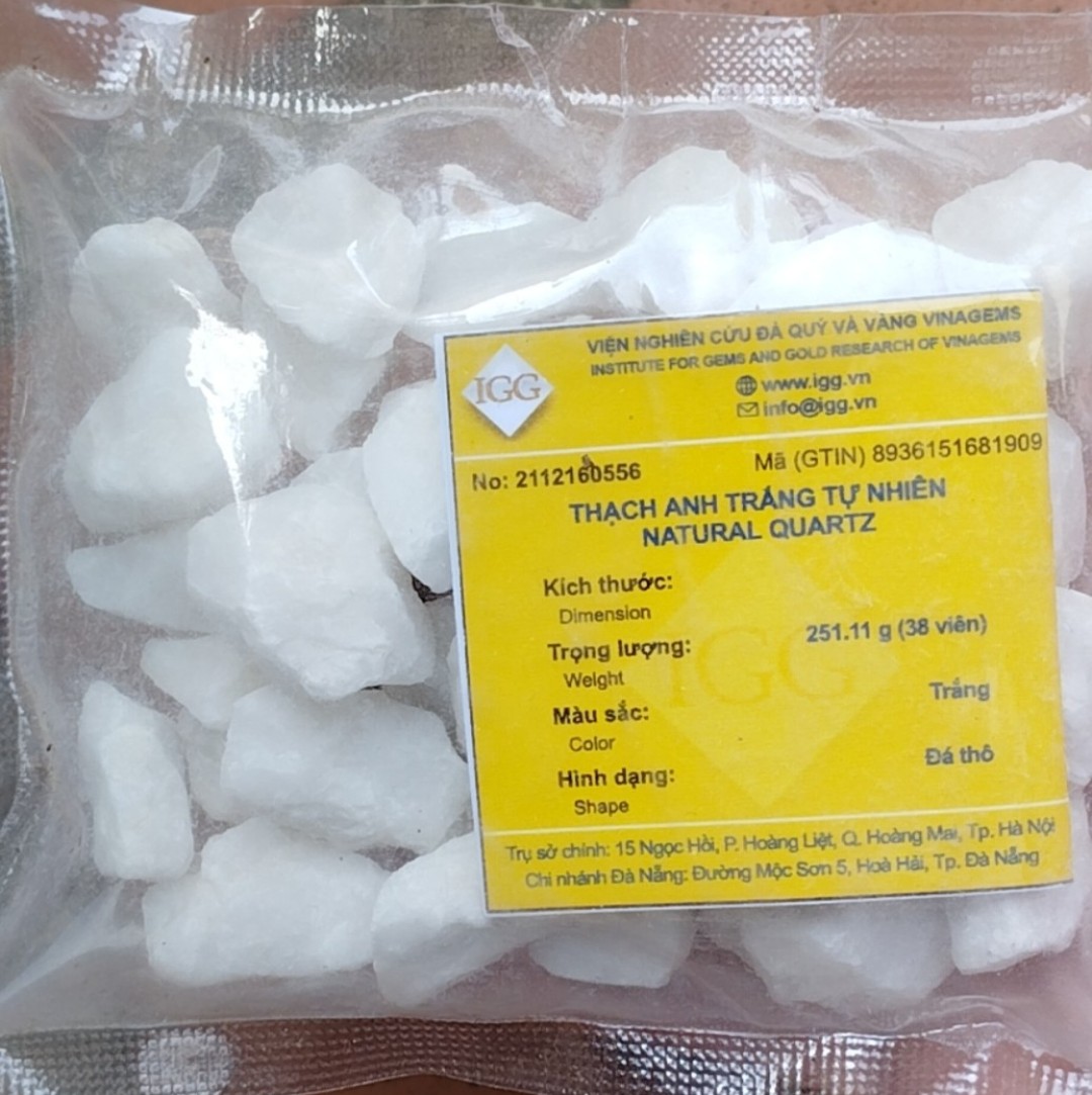 100 gr Thạch Anh Trắng Thô Tự Nhiên - Đá Thanh Tẩy