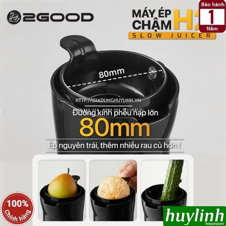 Máy ép trái cây chậm 2Good H2 - 200W - Ép nguyên trái - Hàng chính hãng