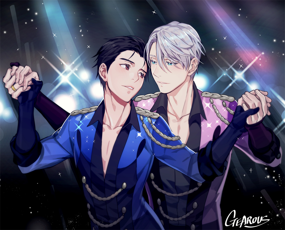 Tranh poster Yuri On Ice khổ A4 sét 3 tấm ngẫu nhiên   - Victuuri