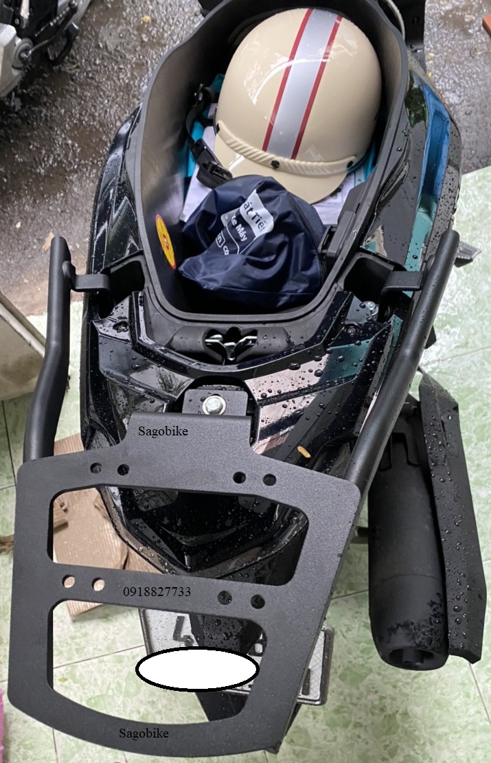 Thùng xe Airblade 2022, thùng Givi E450N và baga givi SR Air Blade 160