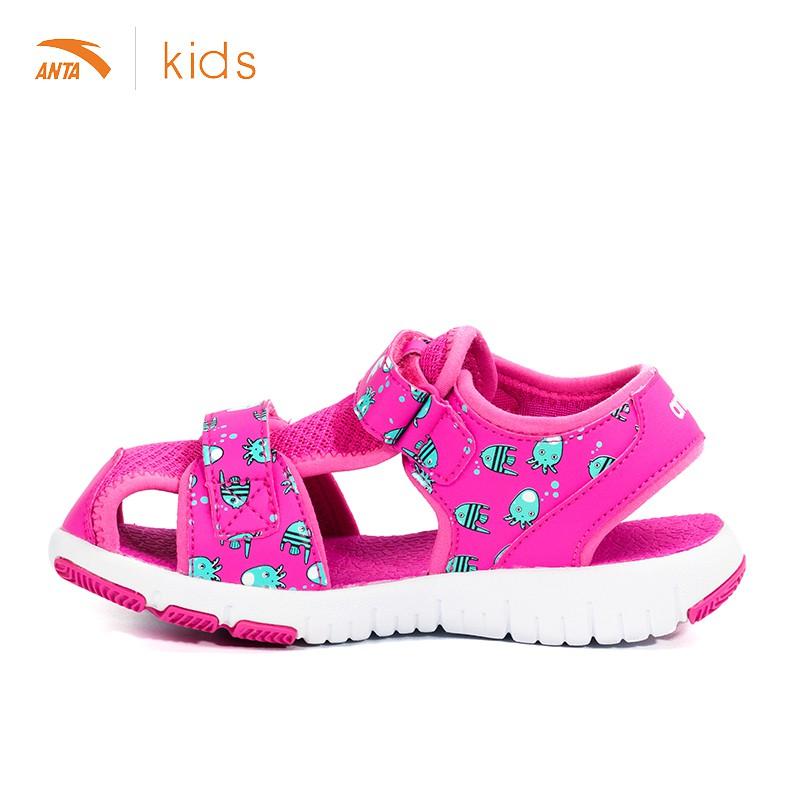 Sandals bít mũi bé trai, bé gái Anta Kids đế chống mài mòn, mặt lưới thoáng khí W32729945