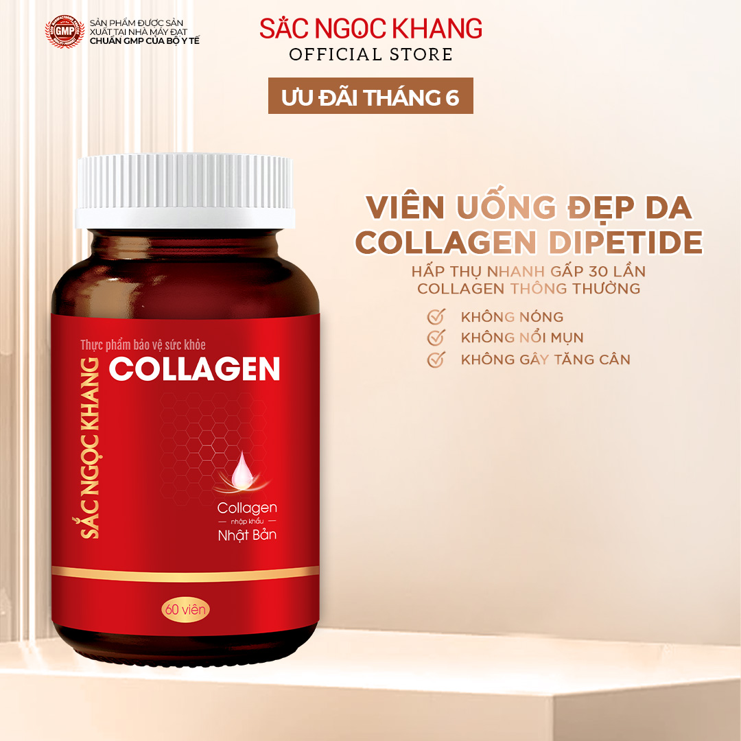 Mua Viên uống Collagen Sắc Ngọc Khang thế hệ mớI Hộp 60 viên giúp ...