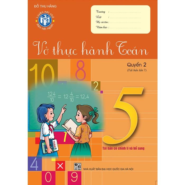 Bộ vở thực hành Toán lớp 5 - 2 quyển