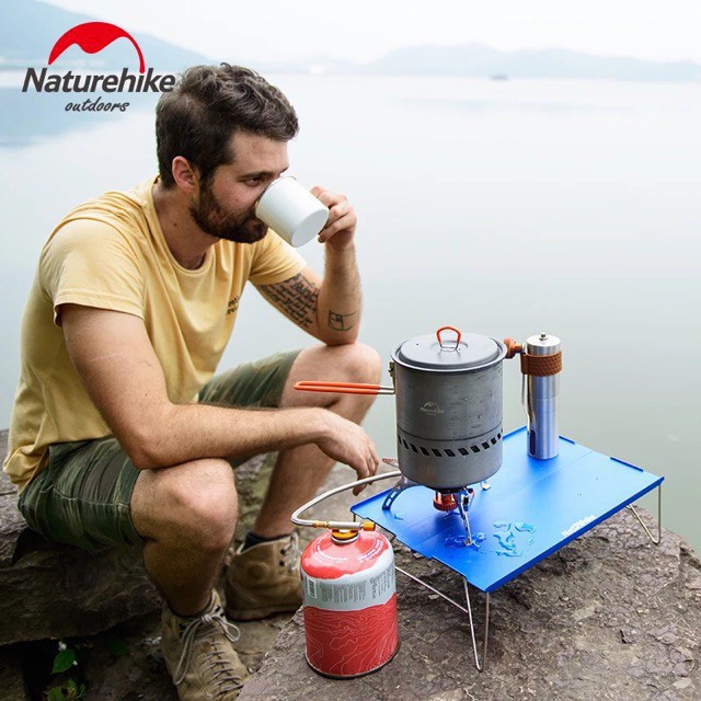 Bàn dã ngoại cắm trại Naturehike campoutvn xếp gấp gọn NH16Z016 du lịch khung nhôm nhẹ bề mặt chắc chắn A104