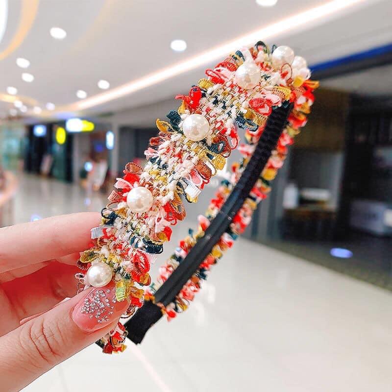 Cài tóc ren xen ngọc trai - Sara Accessories