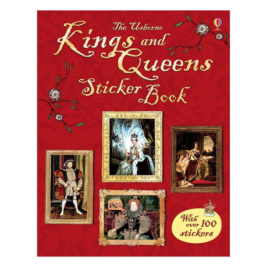 Sách tiếng Anh - Usborne Kings &amp; Queens Sticker Book