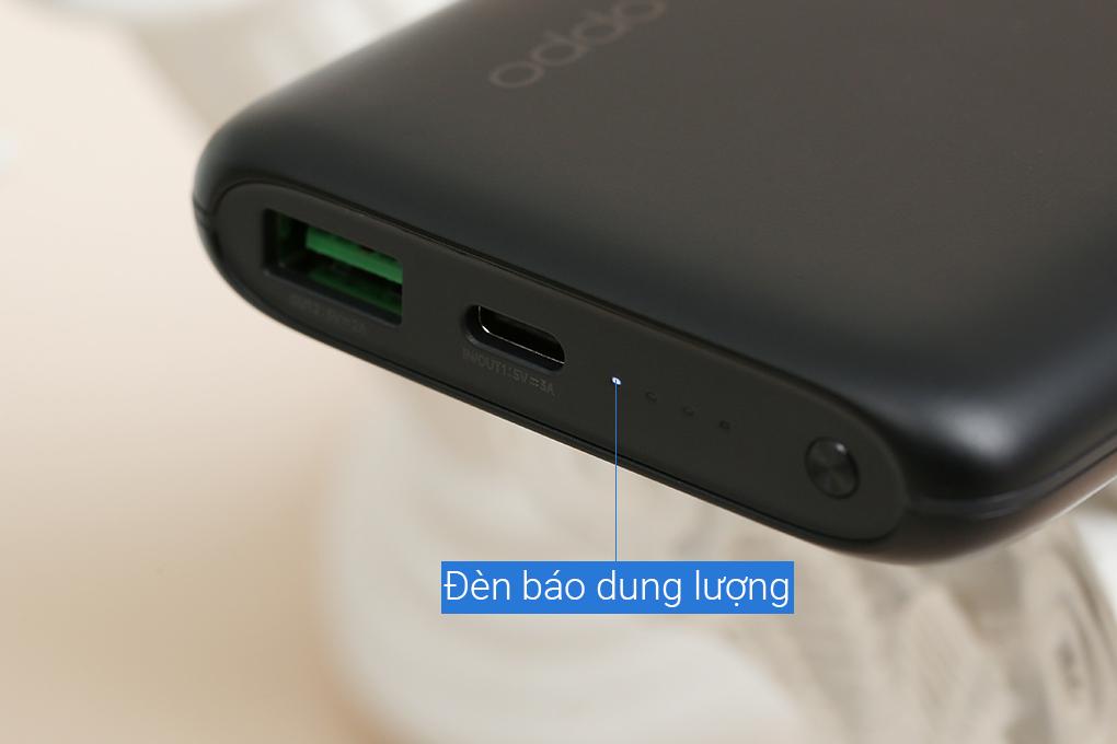 Pin sạc dự phòng Polymer 10.000 mAh Type C PD QC3.0 VOOC OPPO PBV02 - Hàng chính hãng