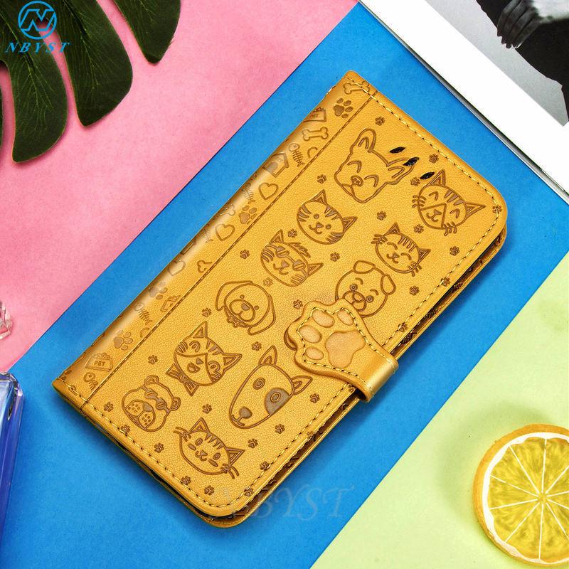 Bao da điện thoại dạng ví nắp lật in hình 3D cho Samsung A51 A71 A91 A01 Note9 A81 S10 Note10 Lite S20 Ultra S9 S8 Plus
