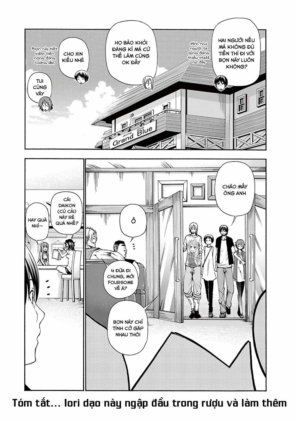 cô gái thích lặn - grand blue chapter 15 3