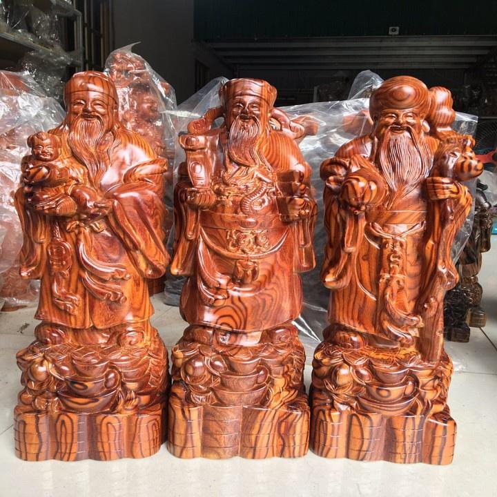 Tượng Tam Đa Gỗ Trắc Dây